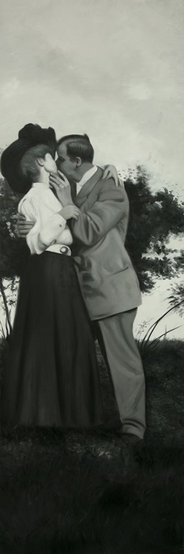 VINTAGE COUPLE KISSING