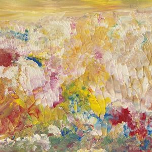 Abstract Yellow Coral Flowers