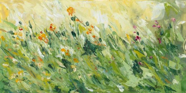 Flowering wind on the green Field II