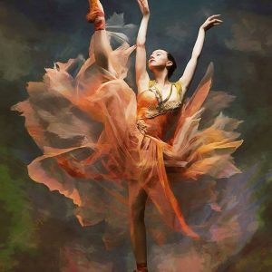 Ballet Dancer in Orange