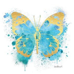 Butterfly Gold and Blue