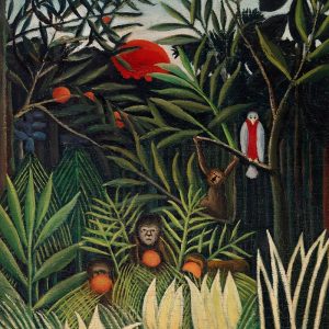 Monkeys and Parrot in the Virgin Forest 1906