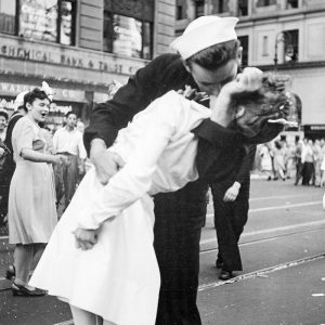 New York City celebrating the surrender of Japan